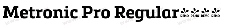 Metronic Pro Regular字体转换